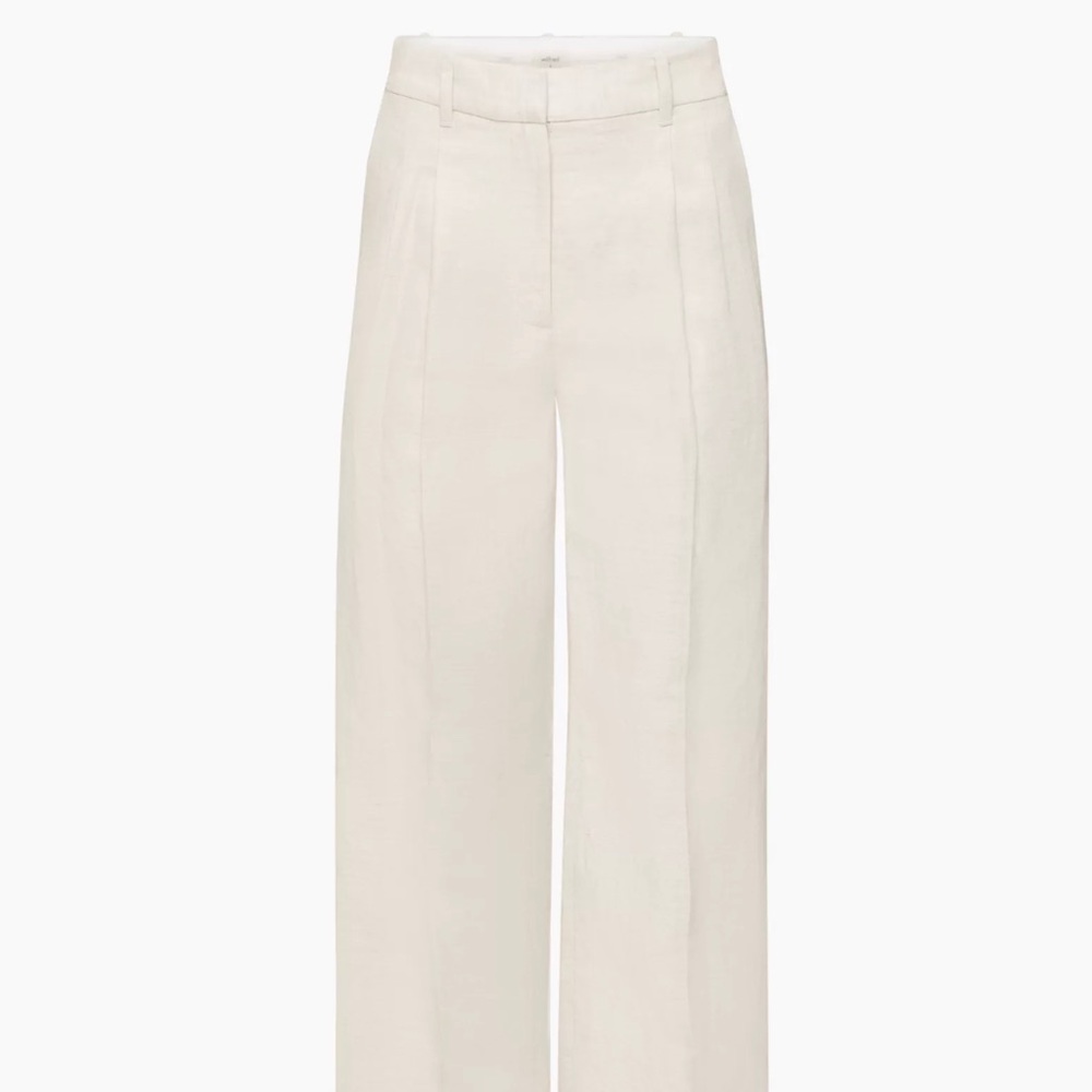 Aritzia - High Waisted - Linen (Wide Leg) Pant (Size 4) NWT